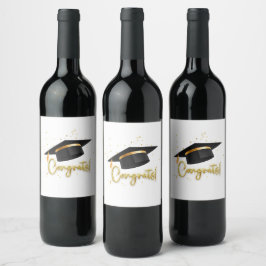 Graduation Celebration Collection Weinetikett