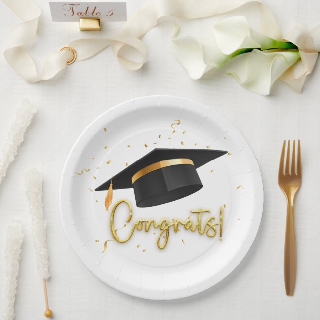 Graduation Celebration Pappteller (Hochzeit)