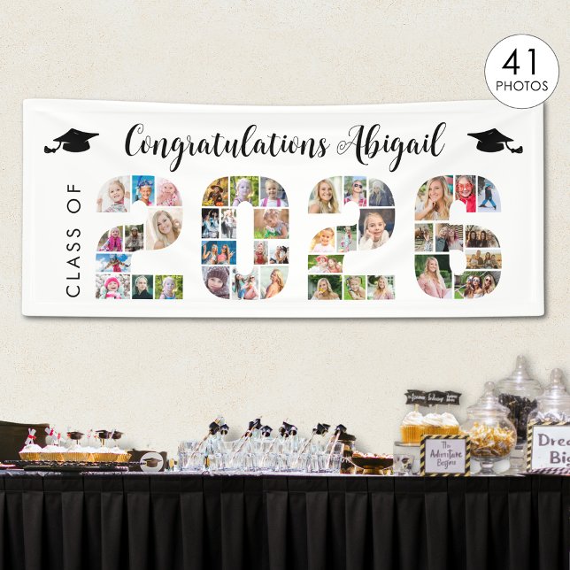 Graduation Class of 2026 Photo Number Cutout Banner (Von Creator hochgeladen)