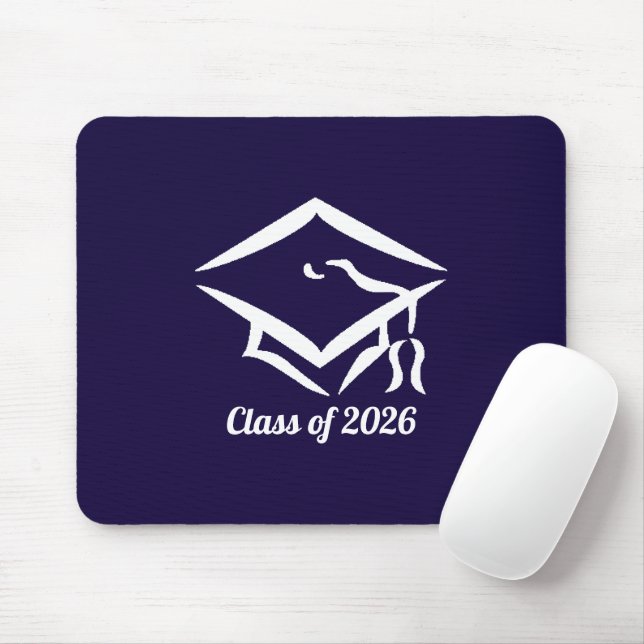 Graduation Class of 20?? NVYWHT Customize Year Mousepad (Mit Mouse)