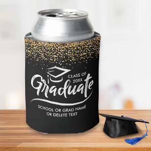 Graduation Class of 20XX Gold Glitter Custom Dosenkühler