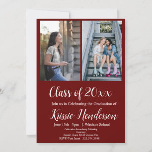 Graduation, Classe de 2024, Invitation photo