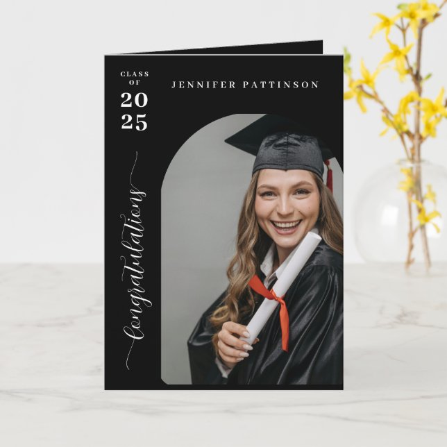 Graduation Congratulations Dream Big Graduate Karte (Gelbe Blume)