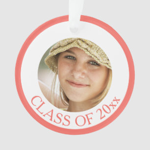 Graduation Coral Rose Senior Picture Keepsaké