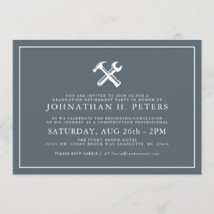 Graduation de construction minimale Invitation de 