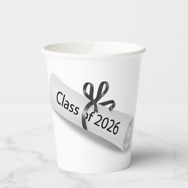 Graduation Diploma for 2026 Pappbecher (Links)