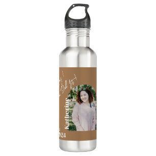 Graduation Foliage simple Bouteille d'eau Brown