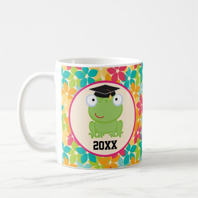 Graduation Frog Grad Gift Idea Coffee Mug (Gauche)