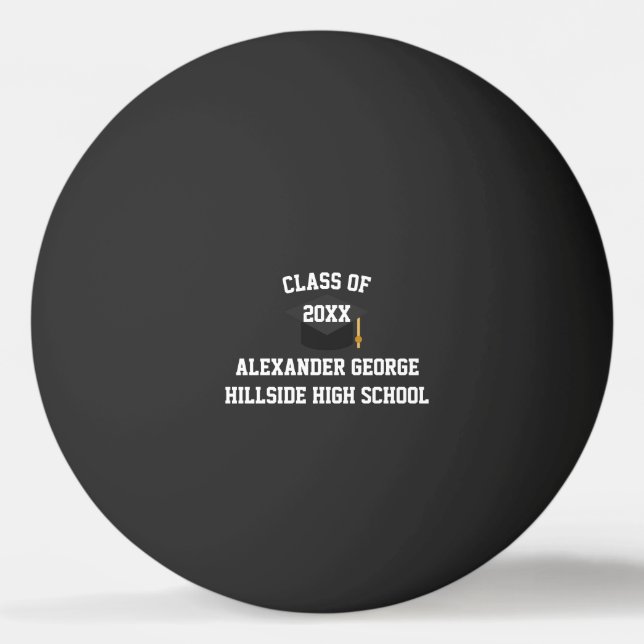 Graduation Graduate Grad Senior Night Class Of  Tischtennisball (Vorderseite)