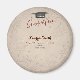 Graduation Guest Book Modern Keepsake Magnet