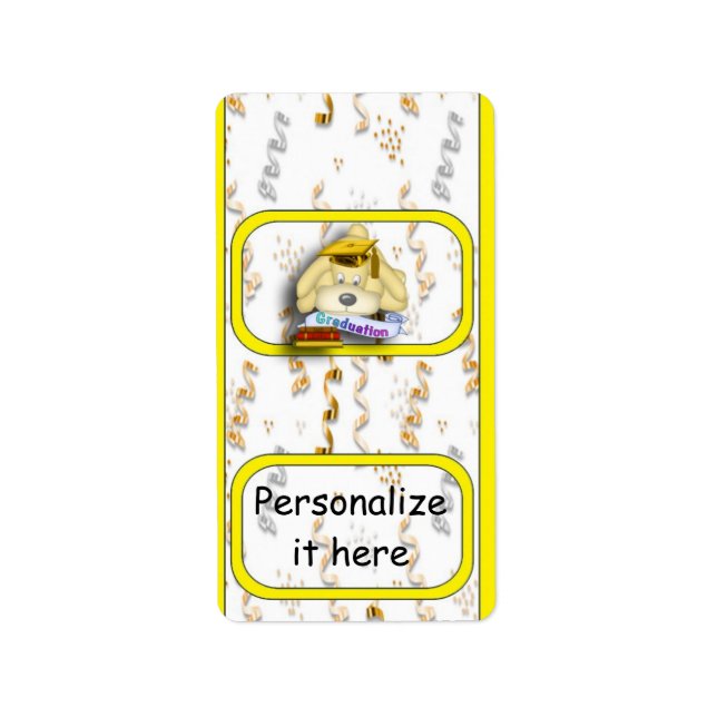 Graduation Hershey Miniature Candy Wrapper Labels Adressaufkleber (Vorne)