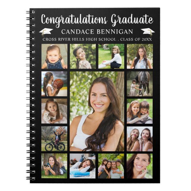 Graduation Livre d'or 15 Photo Collage de votre co (Devant)