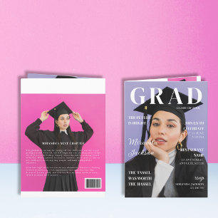 Graduation Magazine Invitation Amusants Livret mod