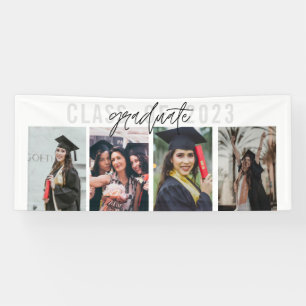 Graduation moderne Photo Collage Bannière de la fê