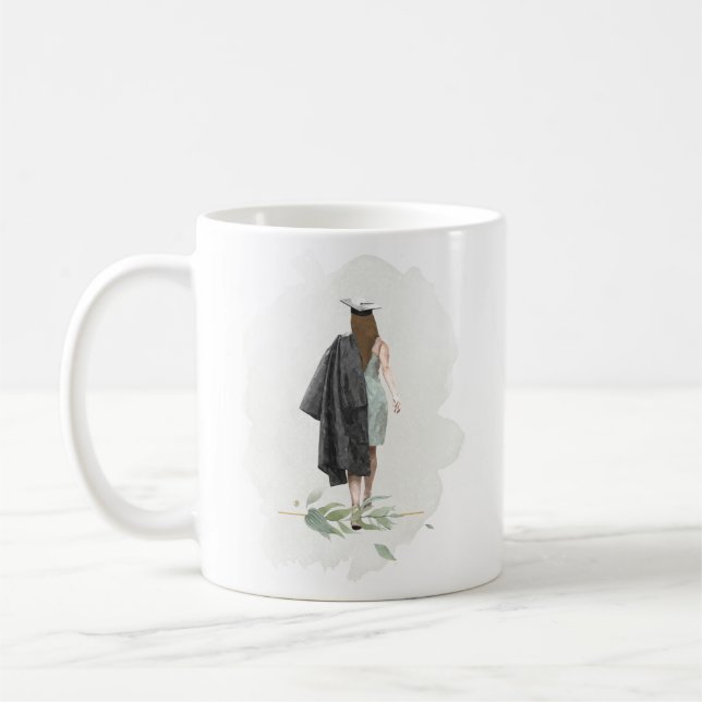 Graduation Mug Design élégant Citation Inspiration (Gauche)