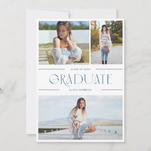 Graduation multi photo faire-part et grand fête