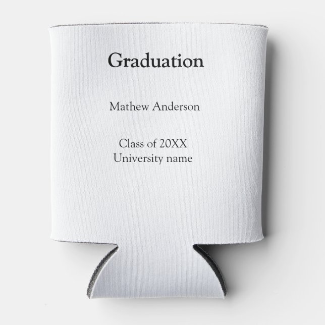 Graduation name class of 20XX university name simp Dosenkühler (Vorderseite)