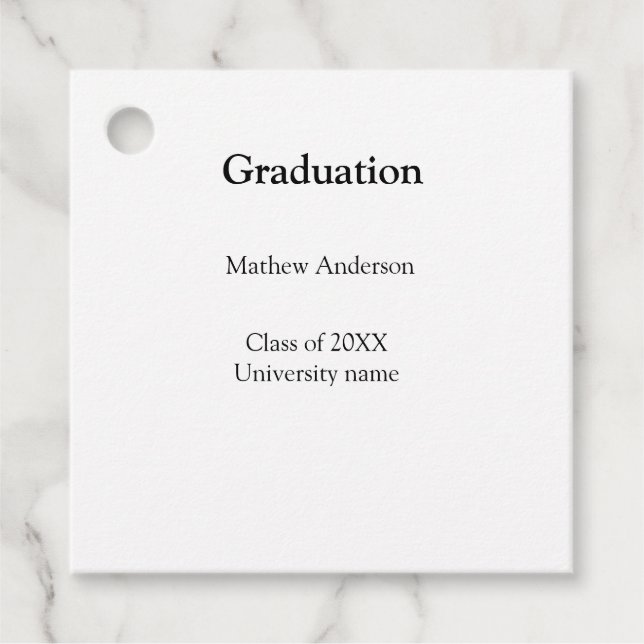 Graduation name class of 20XX university name simp Geschenkanhänger (Vorderseite)