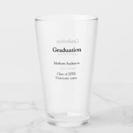 Graduation name class of 20XX university name simp Glas