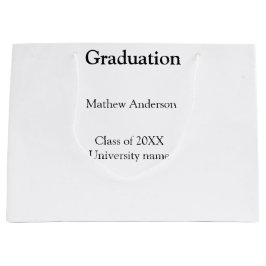 Graduation name class of 20XX university name simp Große Geschenktüte