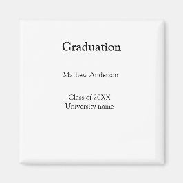 Graduation name class of 20XX university name simp Magnet