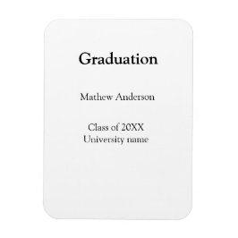 Graduation name class of 20XX university name simp Magnet