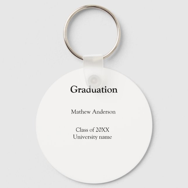 Graduation name class of 20XX university name simp Schlüsselanhänger (Vorderseite)