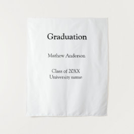 Graduation name class of 20XX university name simp Wandteppich
