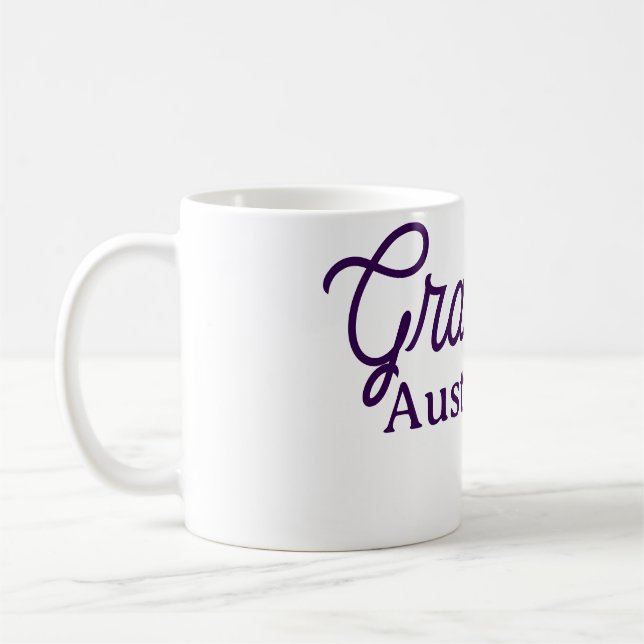 Graduation name purple simple minimal stylish call kaffeetasse (Links)