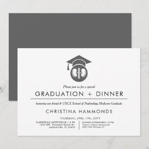 Graduation néphrologiste   Invitation minimaliste