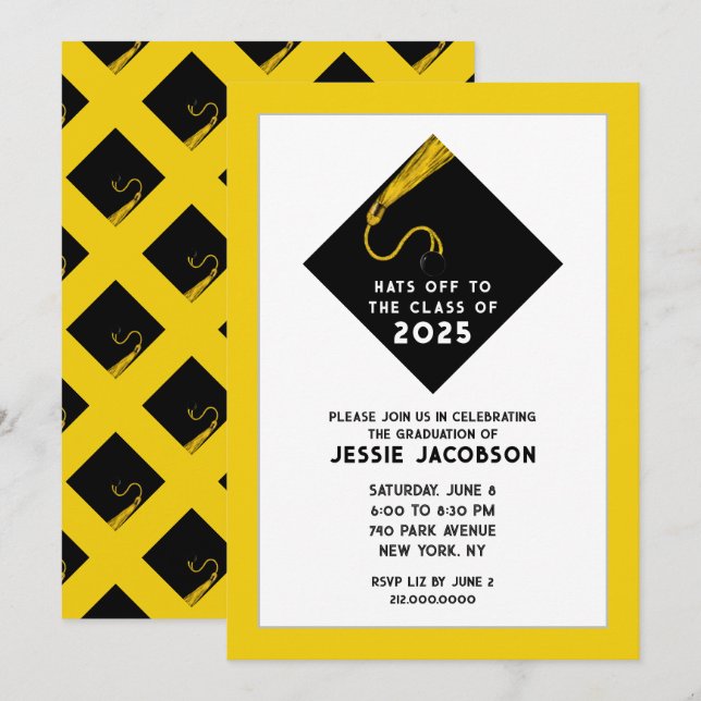 Graduation Party 2025 Invitations (Devant / Derrière)