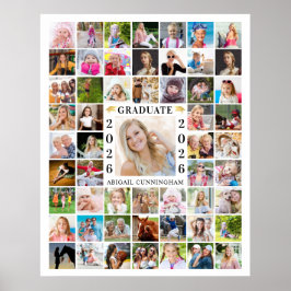Graduation Party 55 FotoCollage benutzerdefinierte Poster