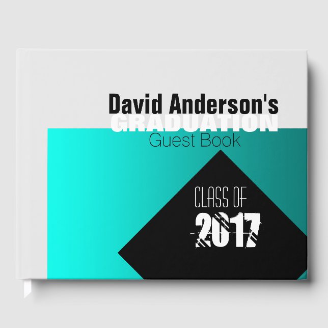 Graduation Party Class of 20XX Custom Guest Book Gästebuch (Vorderseite)