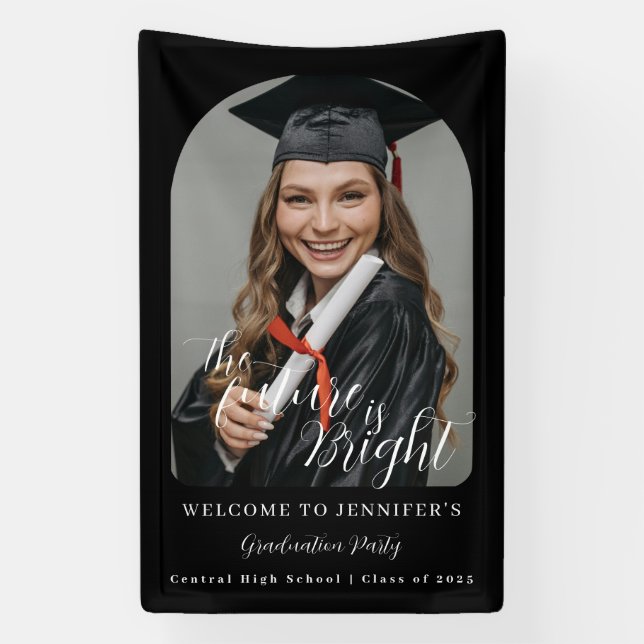 Graduation Party Graduate Photo Welcome Banner (Vertikal)