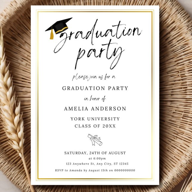 Graduation Party Invitation, Graduation Invitation Einladung (Von Creator hochgeladen)