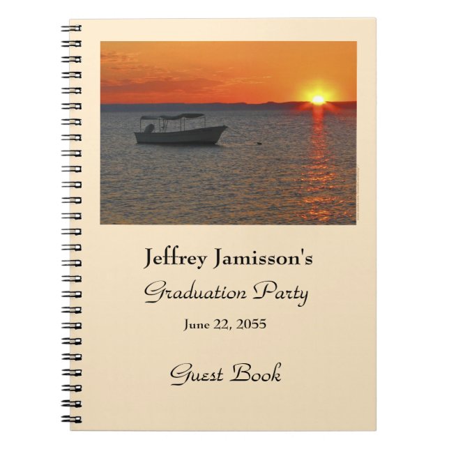 Graduation Party Livre d'invité, Bateau de pêche,  (Devant)