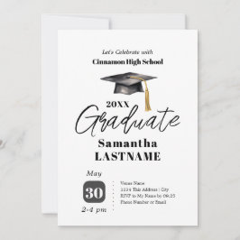 Graduation Party One Photo Invitations Einladung