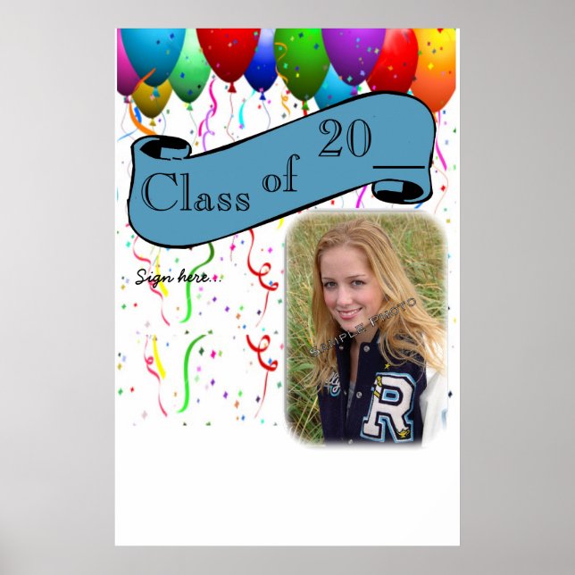 Graduation Party Poster Unterschrift (Vorne)