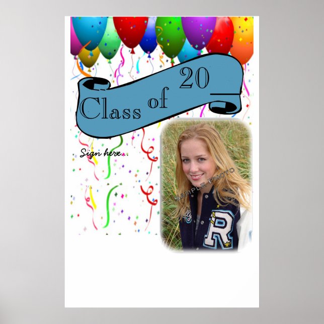Graduation Party Poster Unterschrift (Vorne)