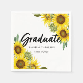 Graduation Party Script Celebration Sonnenblumen C Serviette