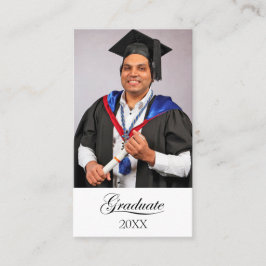 Graduation party Unable to Attend card Visitenkarte