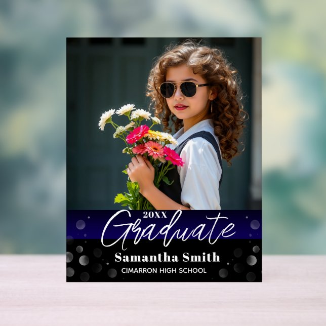 Graduation Party Welcome Table Acrylic Sign (Neutre)