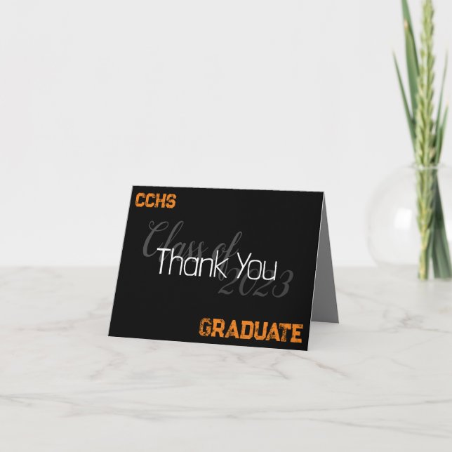 Graduation personnalisée Merci Cartes (Devant)