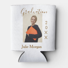 Graduation photo brown golden year 20XX namesimple Dosenkühler