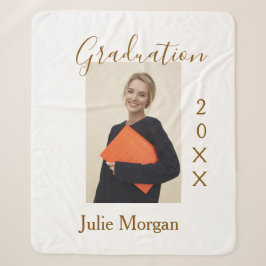 Graduation photo brown golden year 20XX namesimple Sherpadecke
