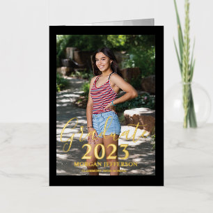 Graduation Photo Foil Invitation