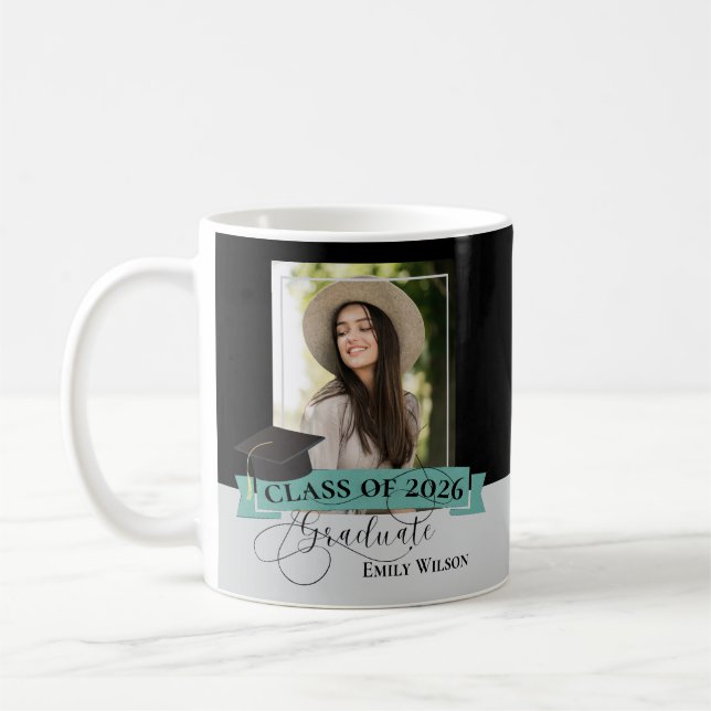 Graduation Photo Mug – Class of 2026 Kaffeetasse (Links)