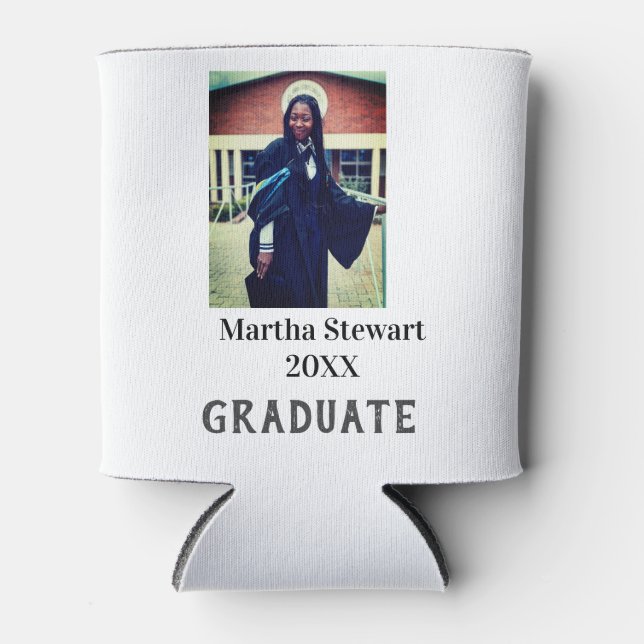 Graduation photo name year class university simple dosenkühler (Vorderseite)