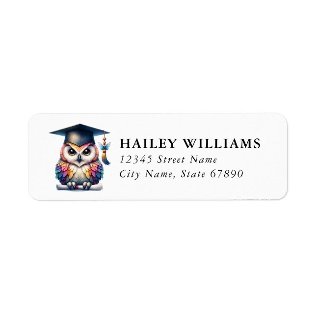 Graduation Return Address Labels (Vorne)