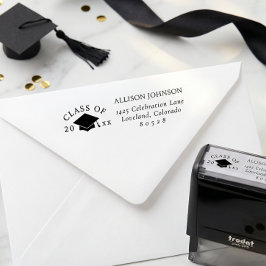 Graduation Return Address Permastempel